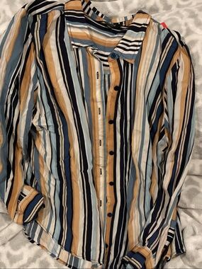 Liverpool Los Angeles l/s striped blouse